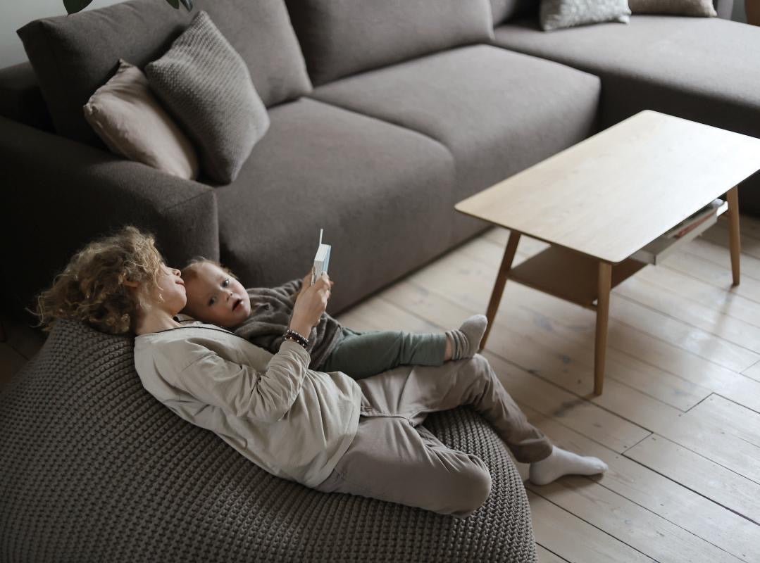 Knitted bean bag | MOCHA - Zuri House