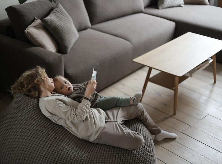 Knitted bean bag | MOCHA - Zuri House