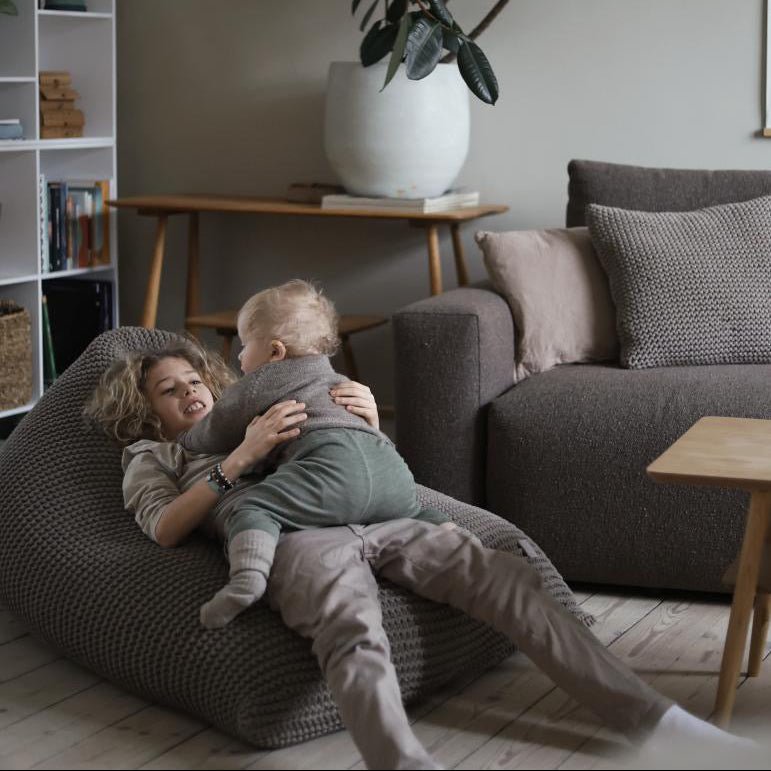 Knitted bean bag | MOCHA - Zuri House