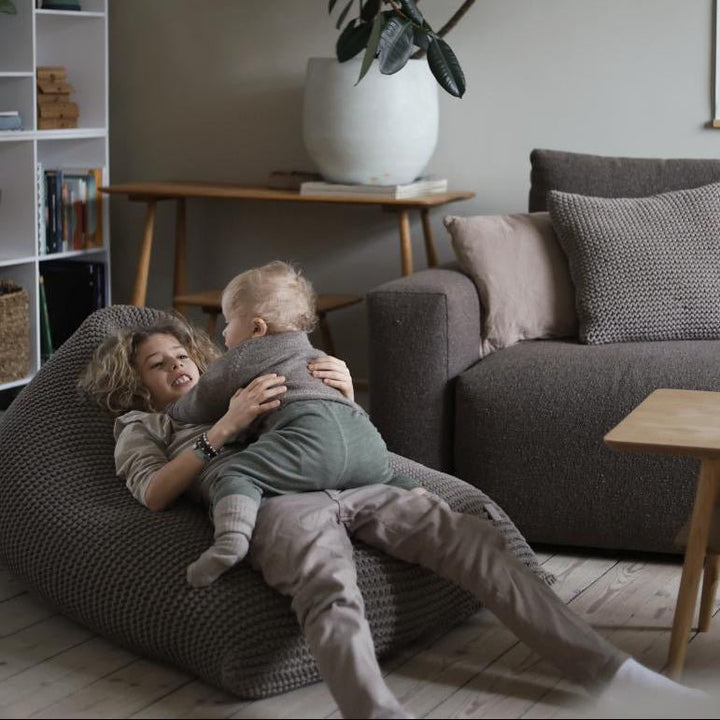 Knitted bean bag | MOCHA - Zuri House