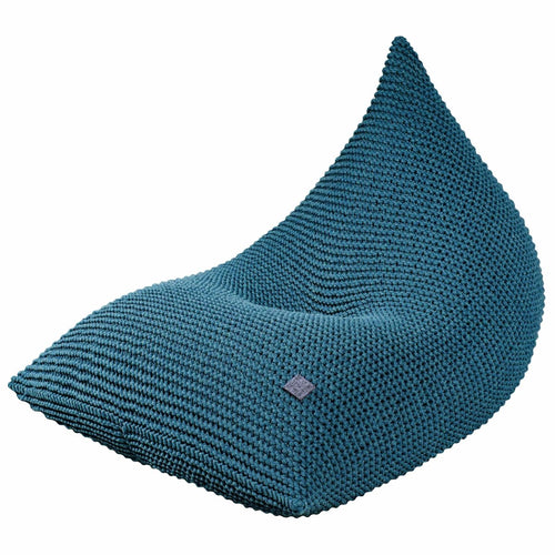 Knitted bean bag | PETROL - Zuri House
