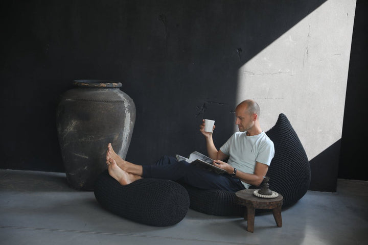 Knitted bean bag | SAGE - Zuri House