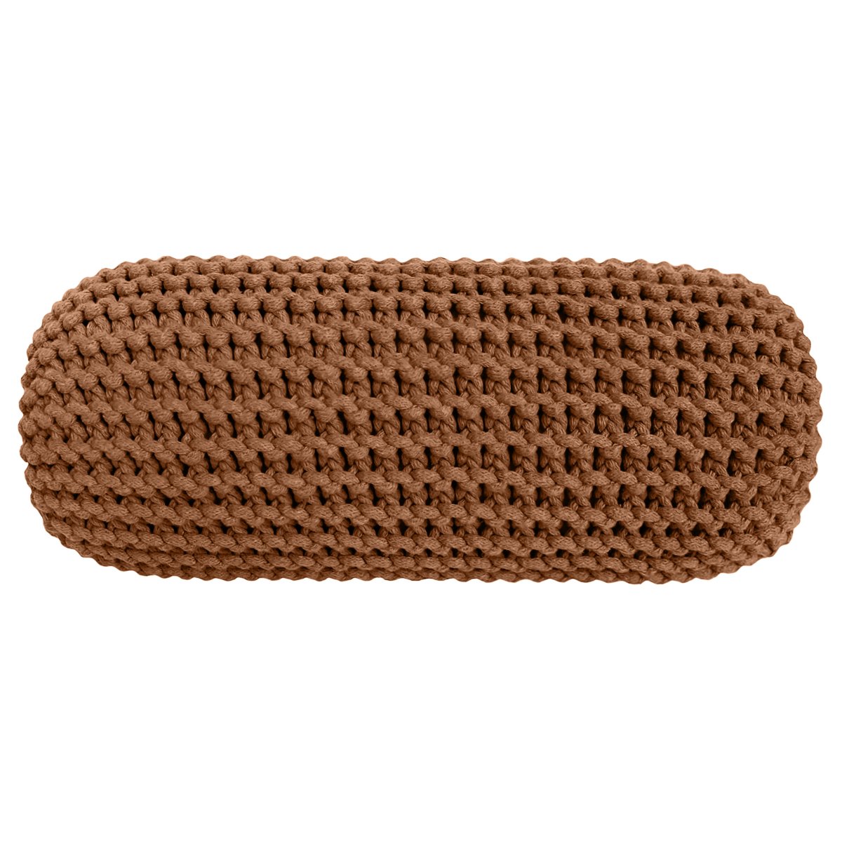 Knitted bolster cushion | CINNAMON - Zuri House