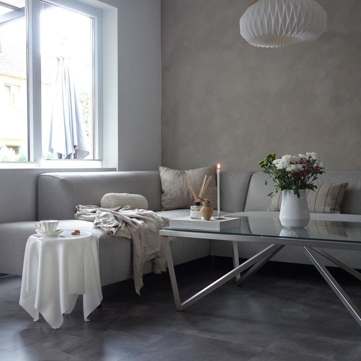 Knitted bolster cushion | IVORY - Zuri House