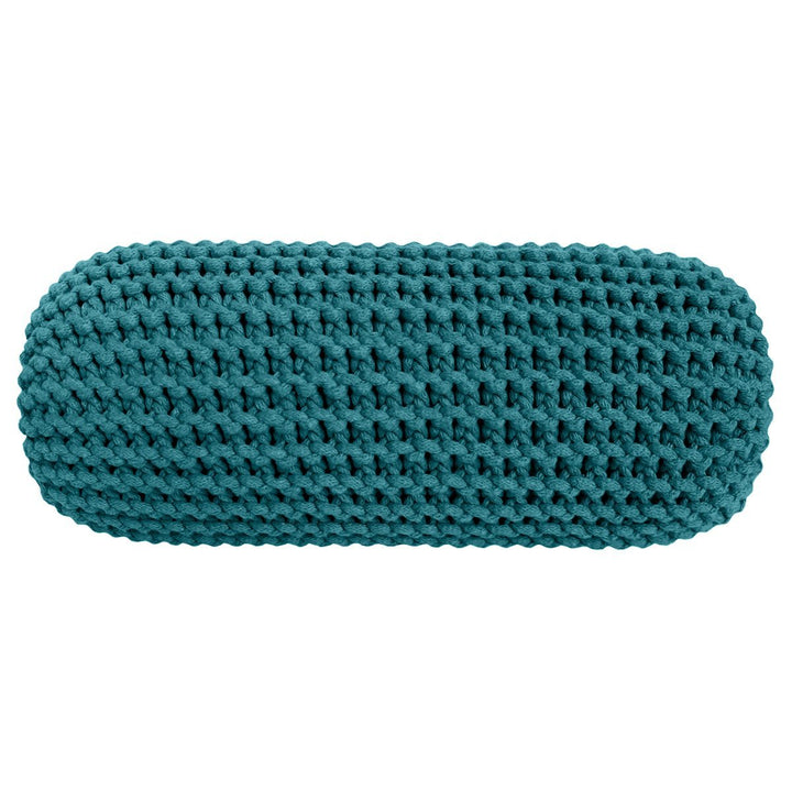 Knitted bolster cushion | OCEAN - Zuri House