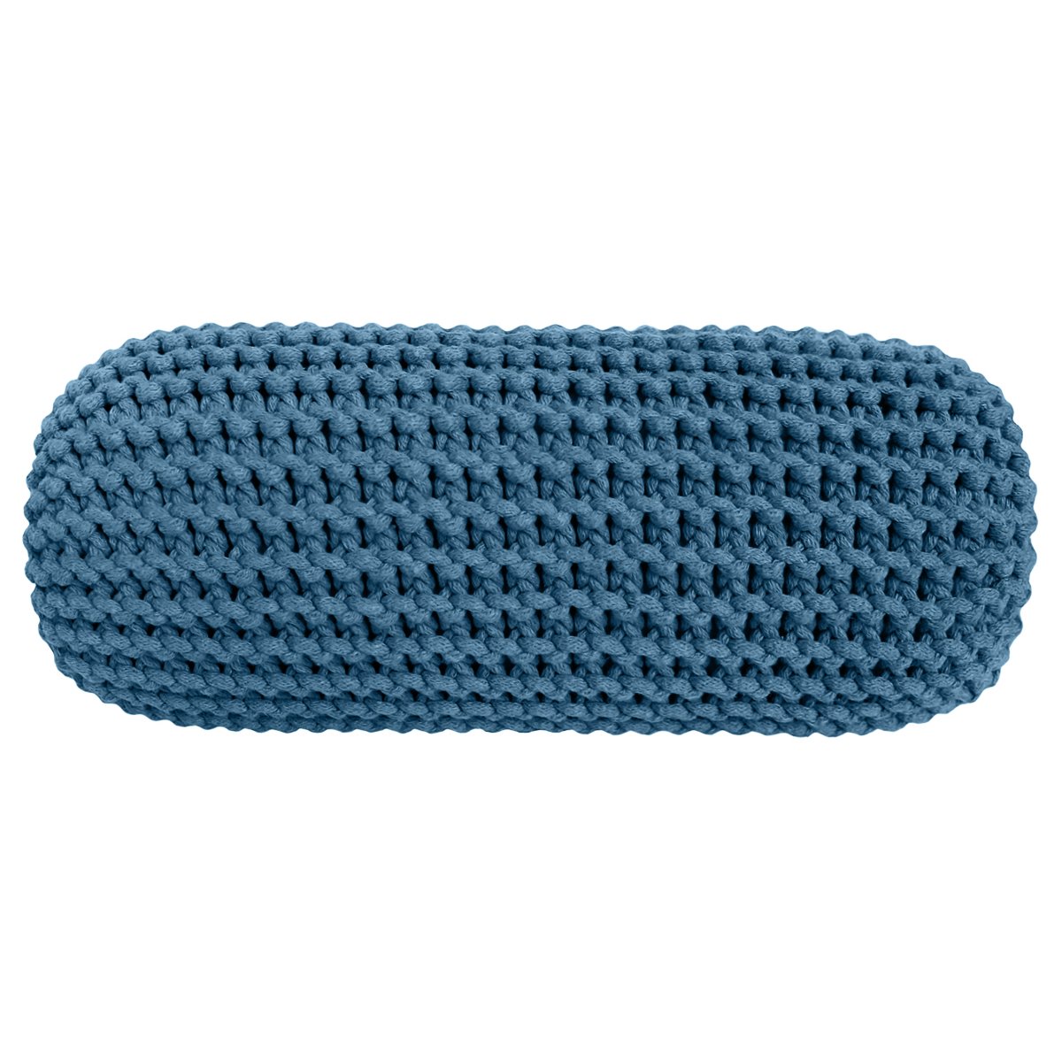 Knitted bolster cushion | PETROL - Zuri House