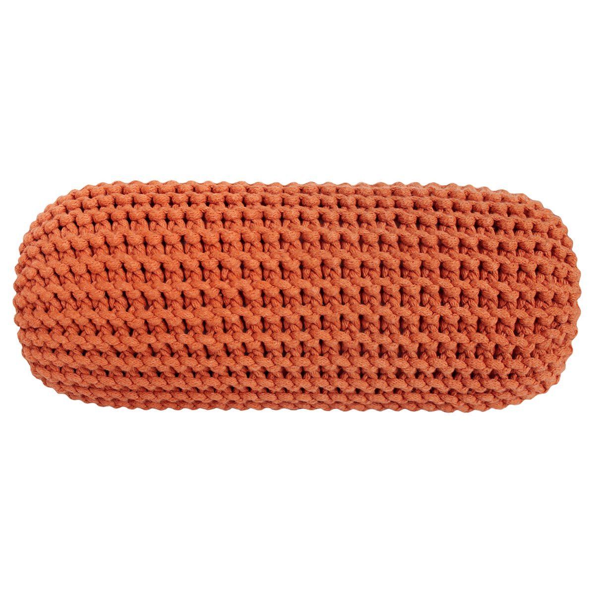 Knitted bolster cushion | PUMPKIN - Zuri House