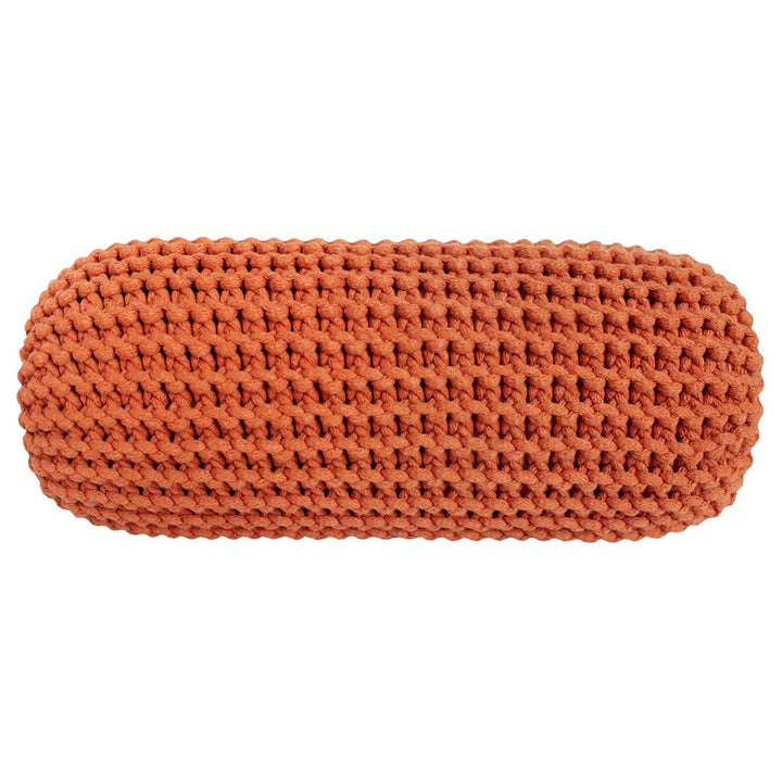 Knitted bolster cushion | PUMPKIN - Zuri House