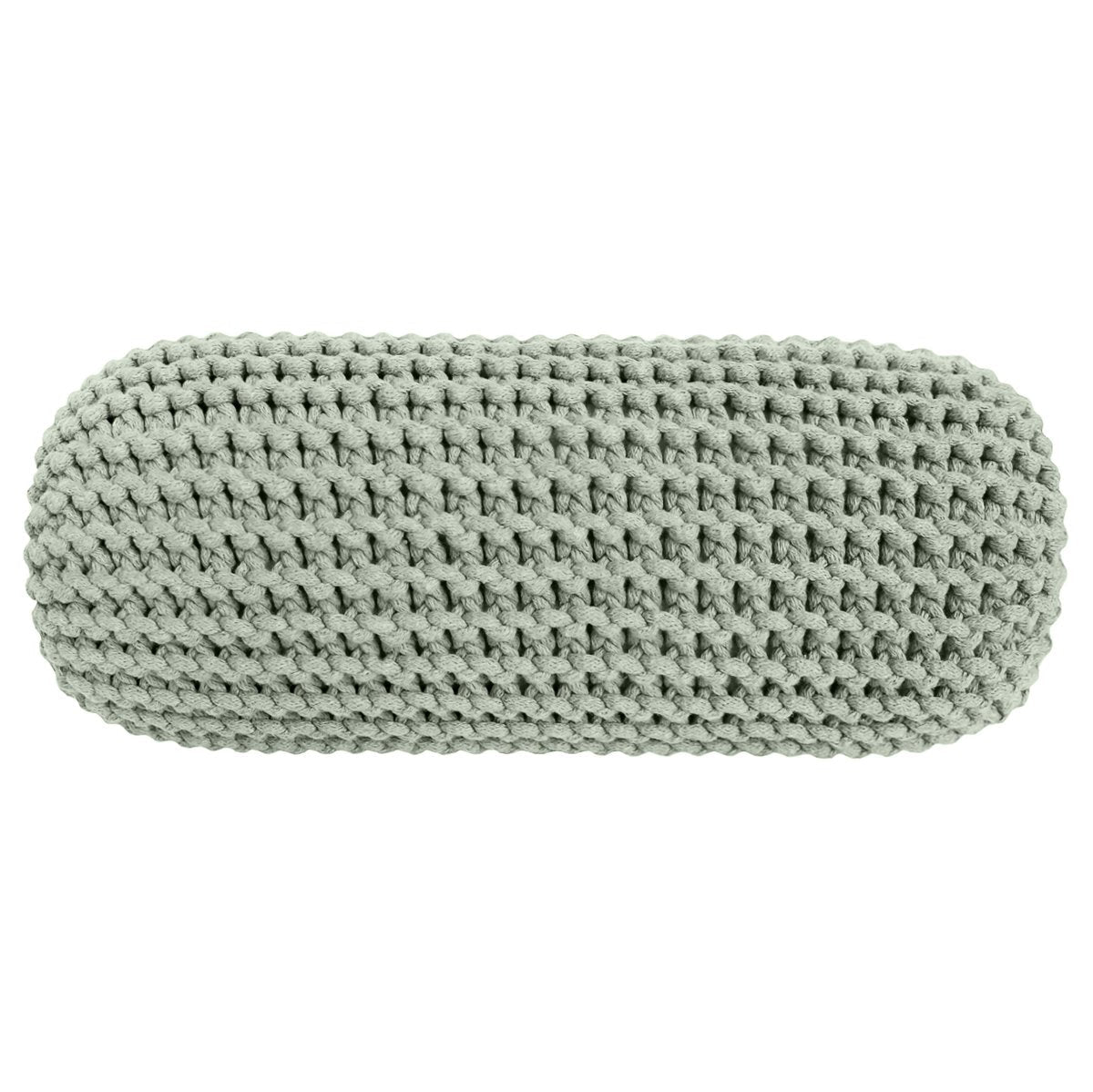 Knitted bolster cushion | SAGE - Zuri House