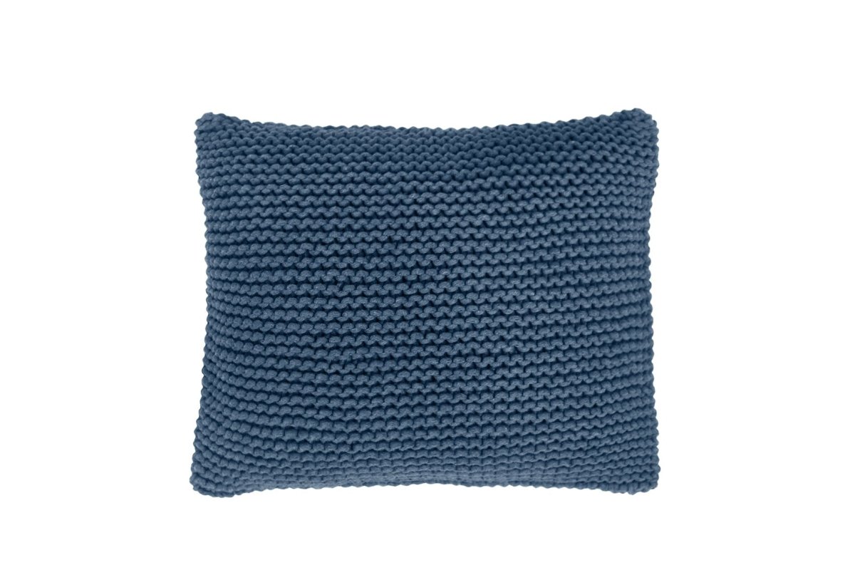 Knitted cushion | DENIM BLUE | R2G - Zuri House