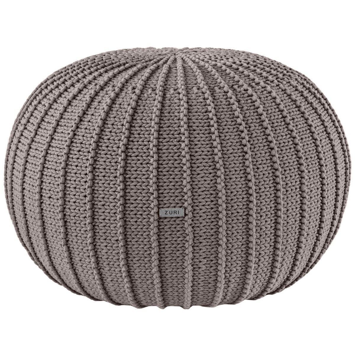Knitted pouffe, Large | MOCHA - Zuri House