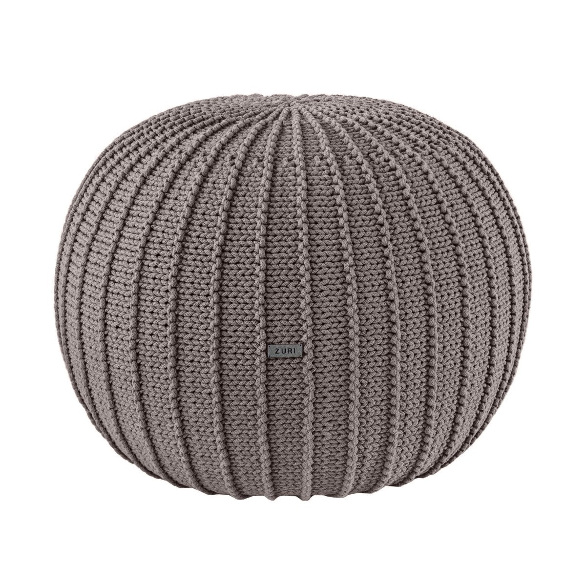 Knitted pouffe, Medium | MOCHA - Zuri House
