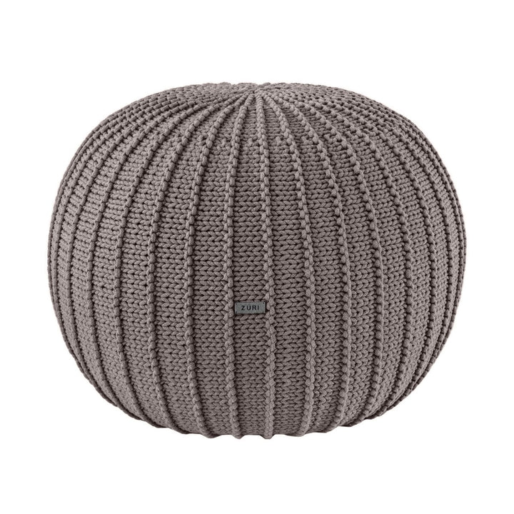 Knitted pouffe, Medium | MOCHA - Zuri House