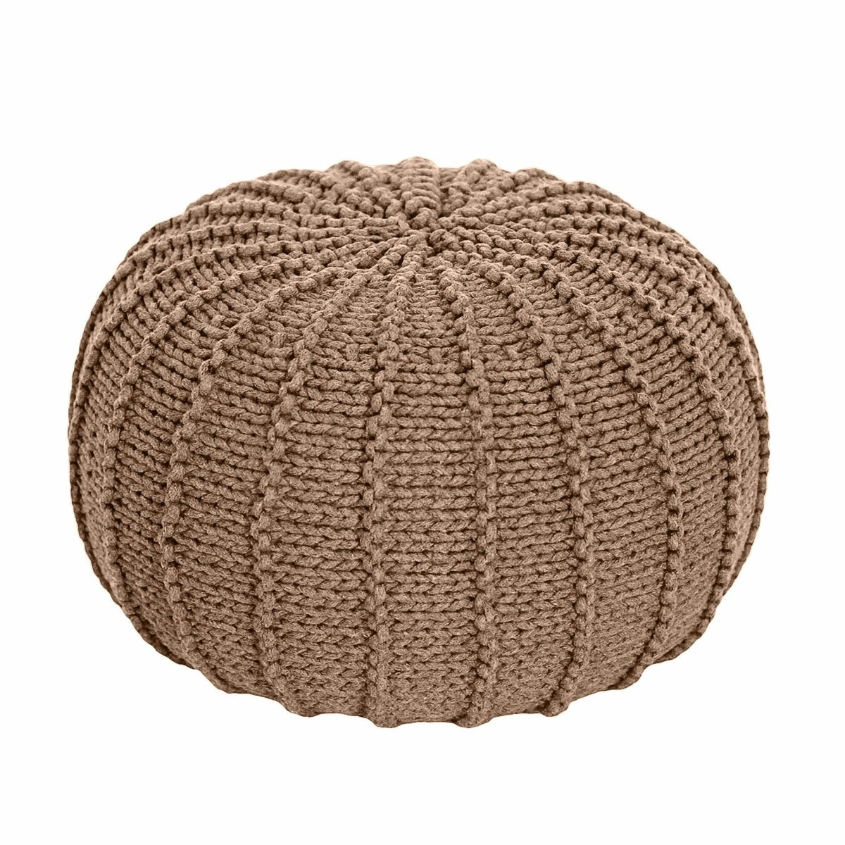 Knitted pouffe | TOFFEE - Zuri House