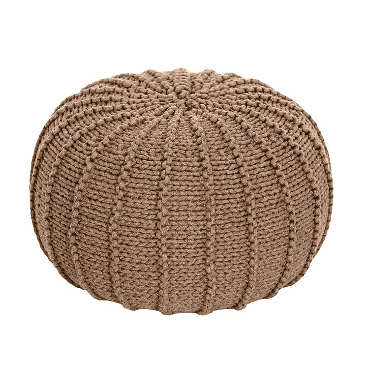 Knitted pouffe | TOFFEE - Zuri House
