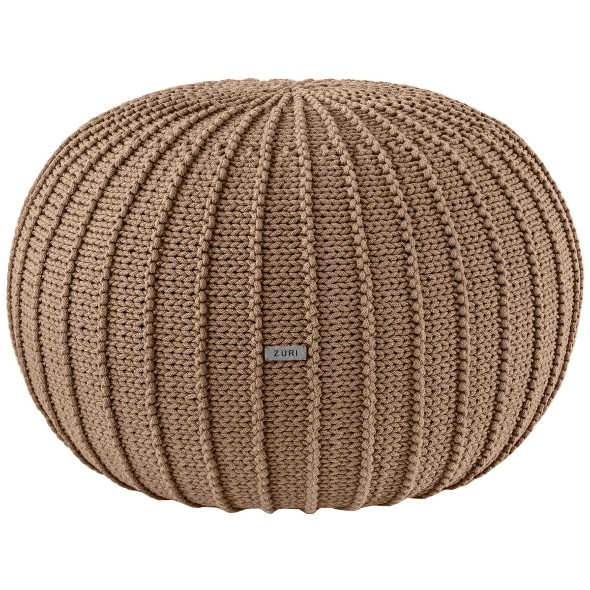 Knitted pouffe | TOFFEE - Zuri House
