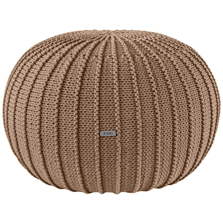Knitted pouffe | TOFFEE - Zuri House