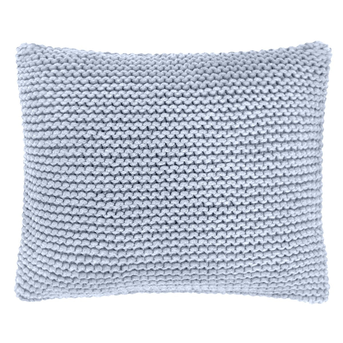 Knitted square cushion | BABY BLUE - Zuri House