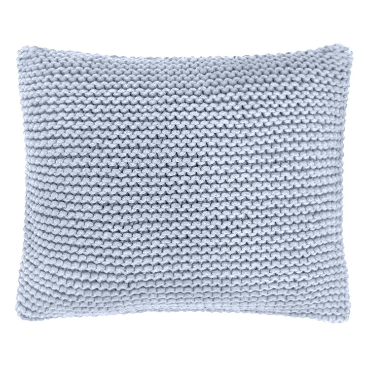Knitted square cushion | BABY BLUE - Zuri House