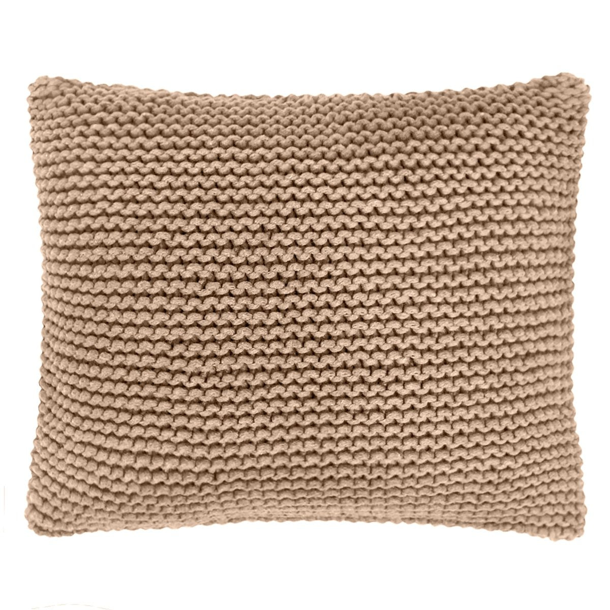 Knitted square cushion | CARAMEL - Zuri House