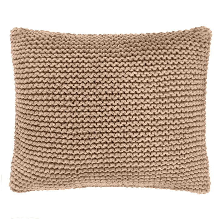 Knitted square cushion | CARAMEL - Zuri House