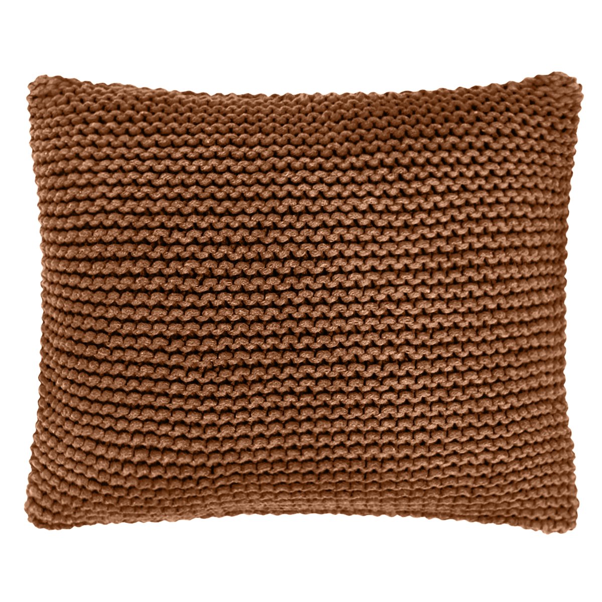 Knitted square cushion | CINNAMON - Zuri House
