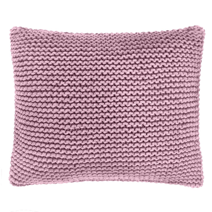 Knitted square cushion | DUSTY PINK - Zuri House