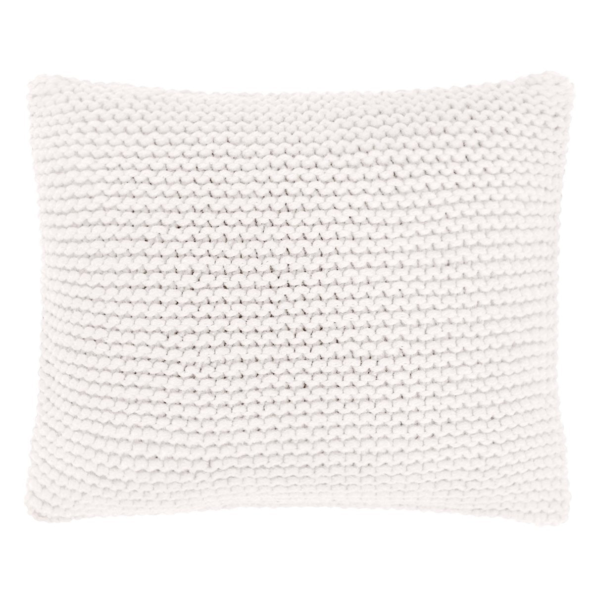 Knitted square cushion | IVORY - Zuri House