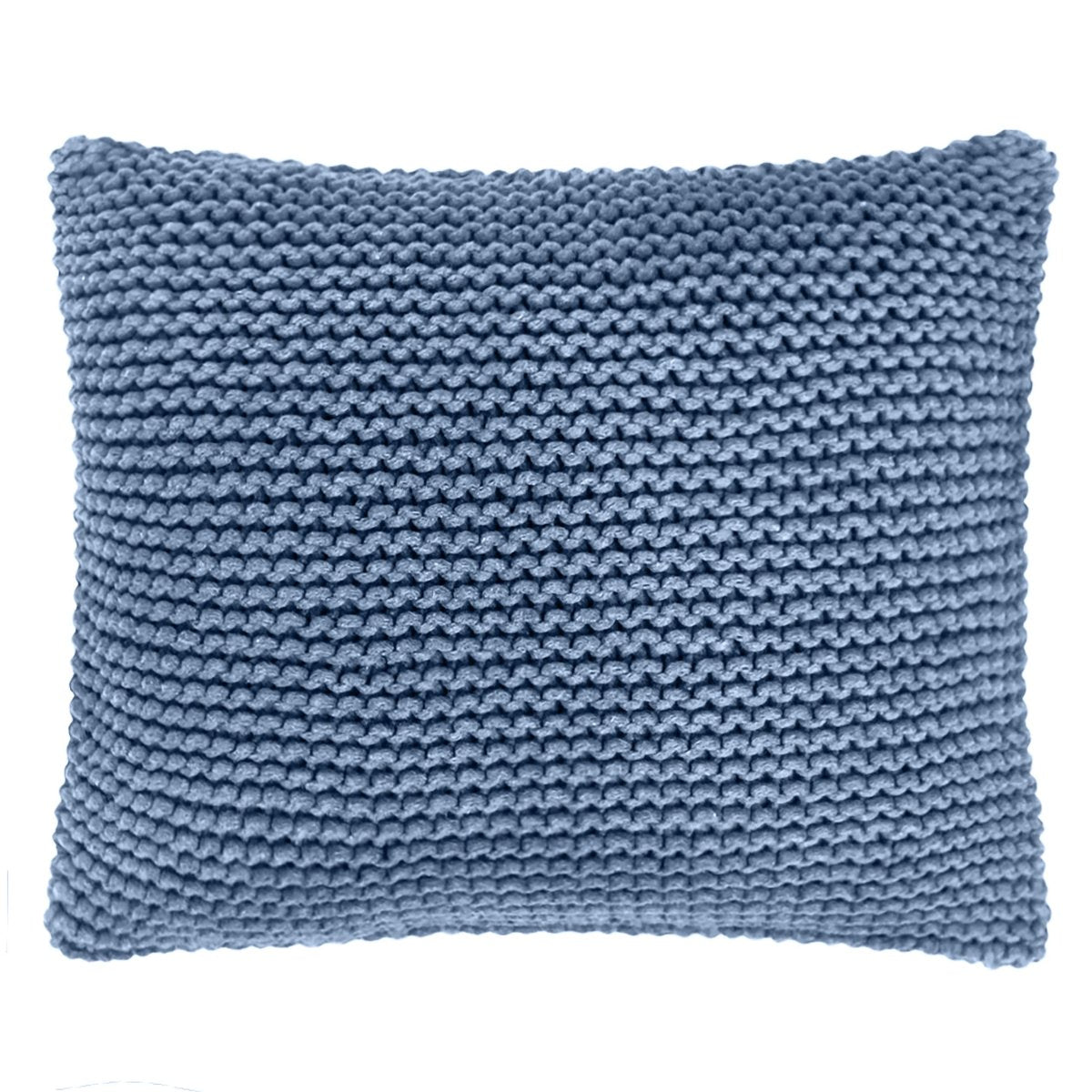 Knitted square cushion | LIGHT DENIM - Zuri House