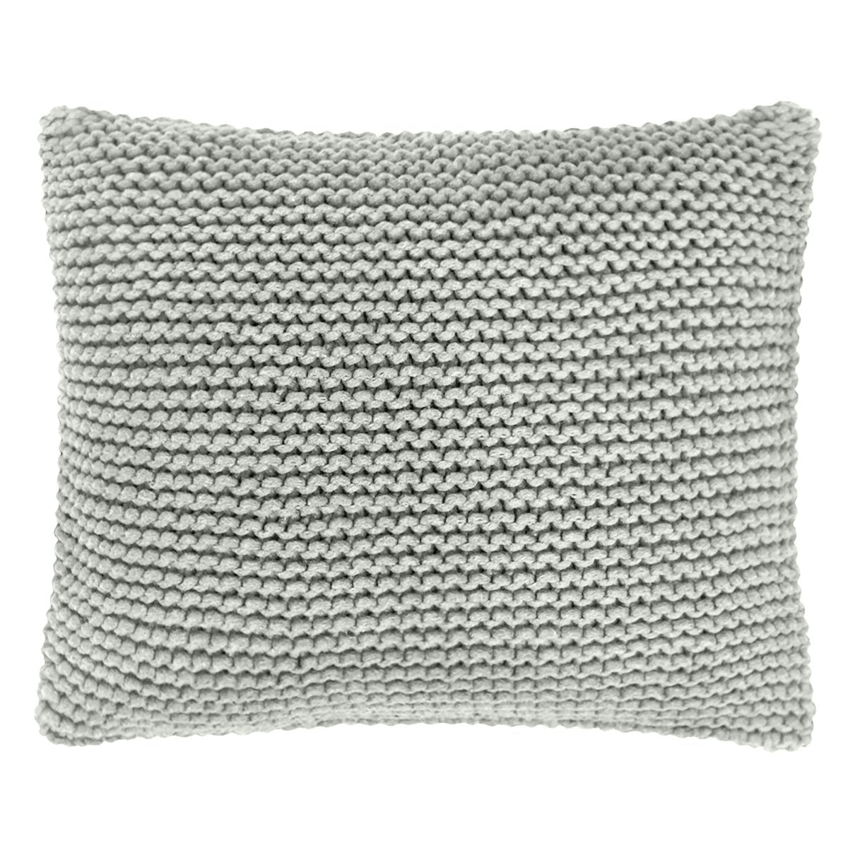 Knitted square cushion | LIGHT OLIVE - Zuri House