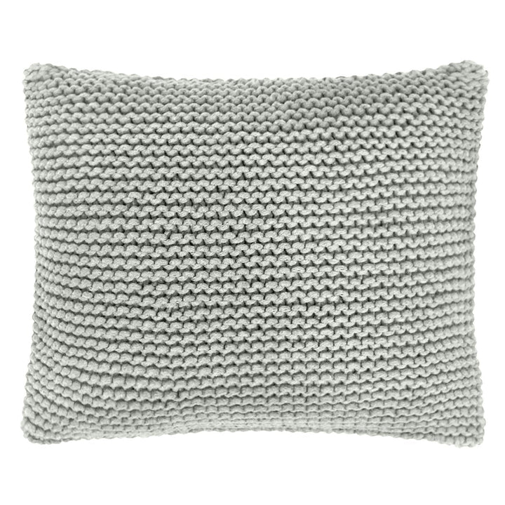 Knitted square cushion | LIGHT OLIVE - Zuri House