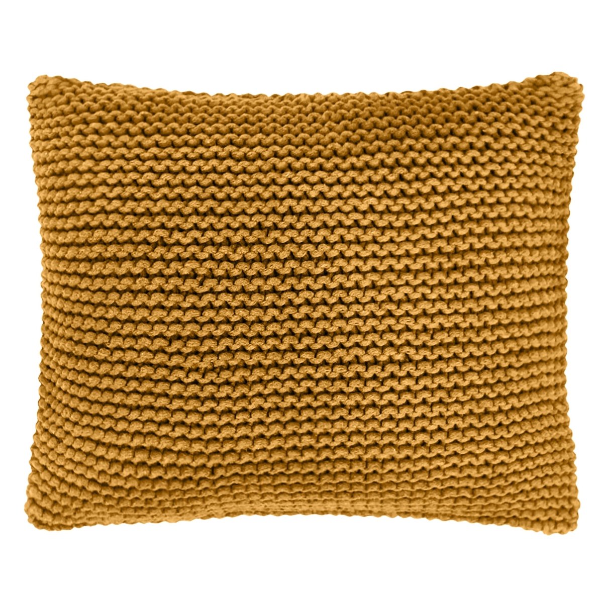 Knitted square cushion | MUSTARD - Zuri House