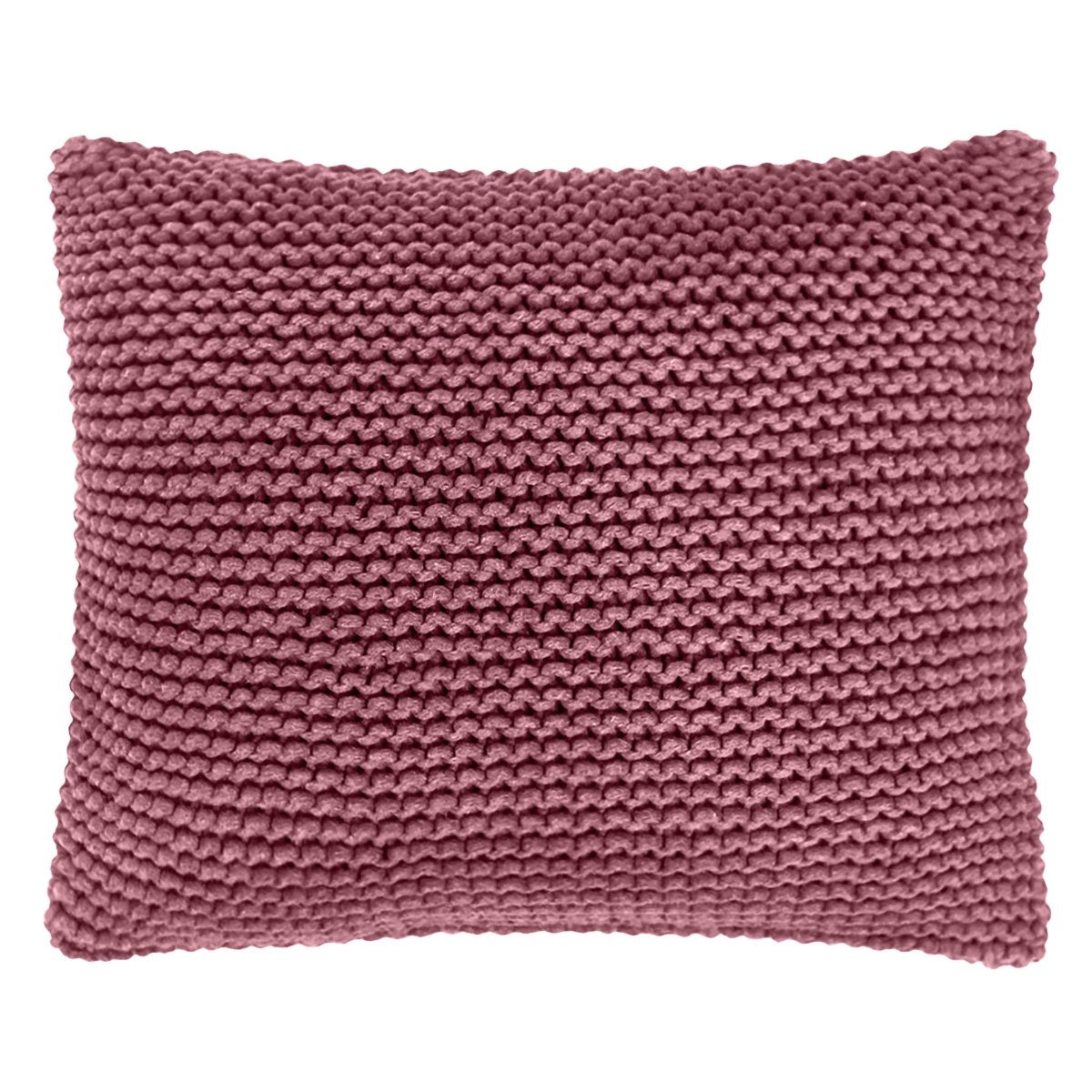 Knitted square cushion | OLD ROSE - Zuri House