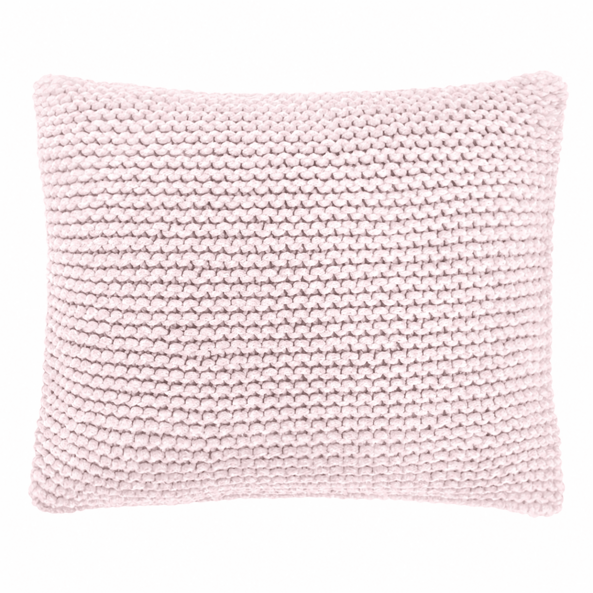 Knitted square cushion | PALE PINK - Zuri House