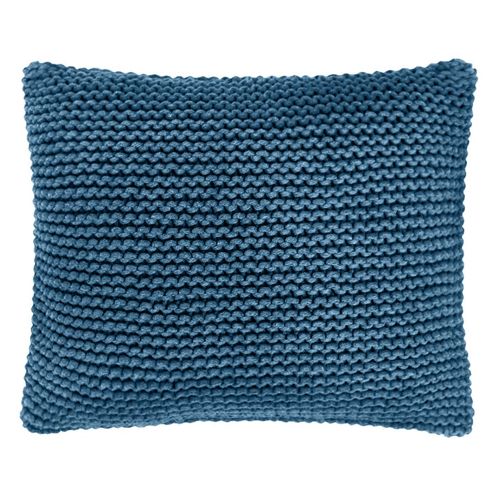Knitted square cushion | PETROL - Zuri House