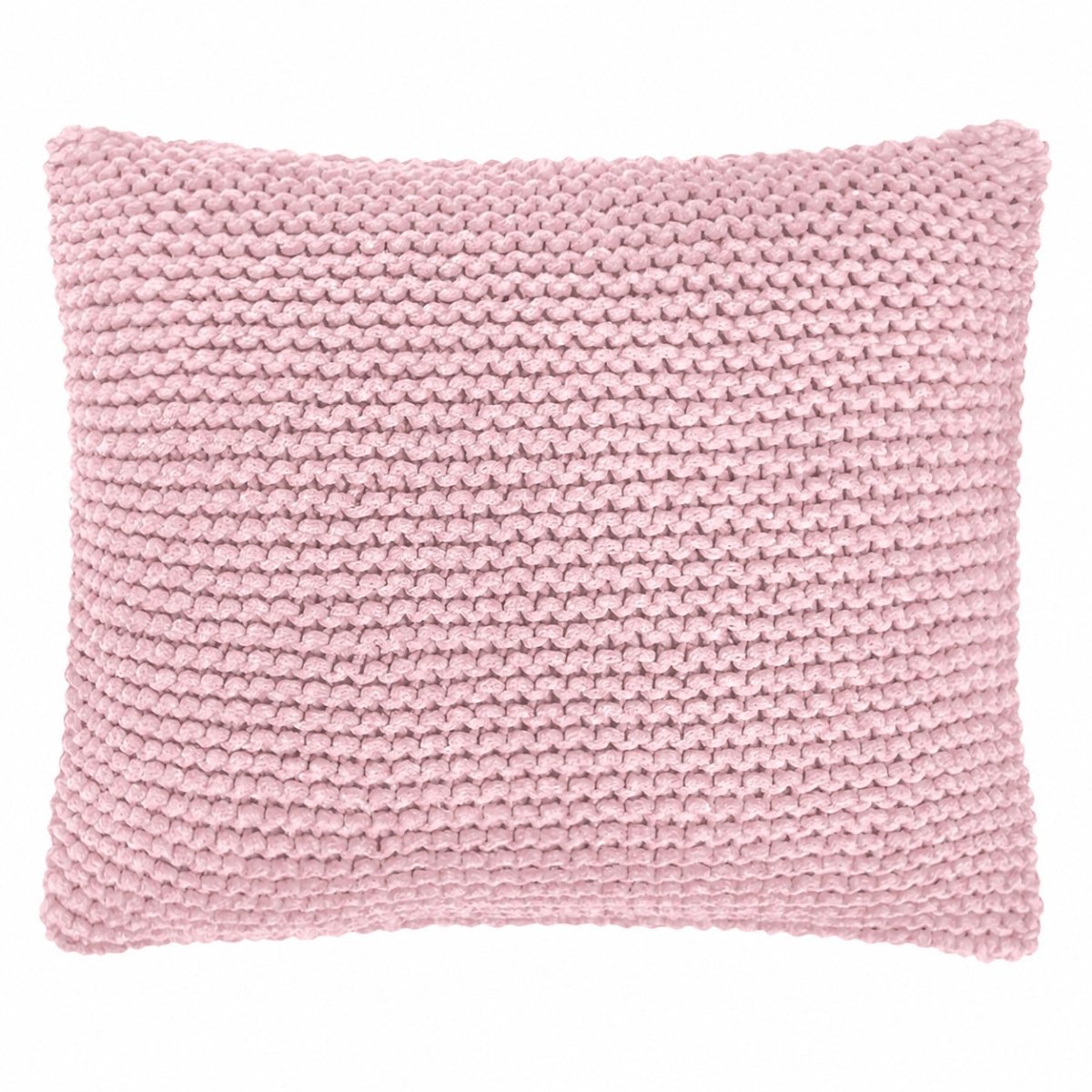 Knitted square cushion | POWDER PINK - Zuri House