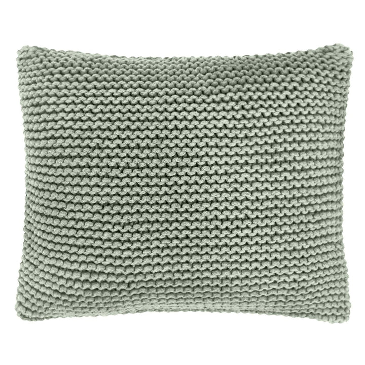 Knitted square cushion | SAGE - Zuri House