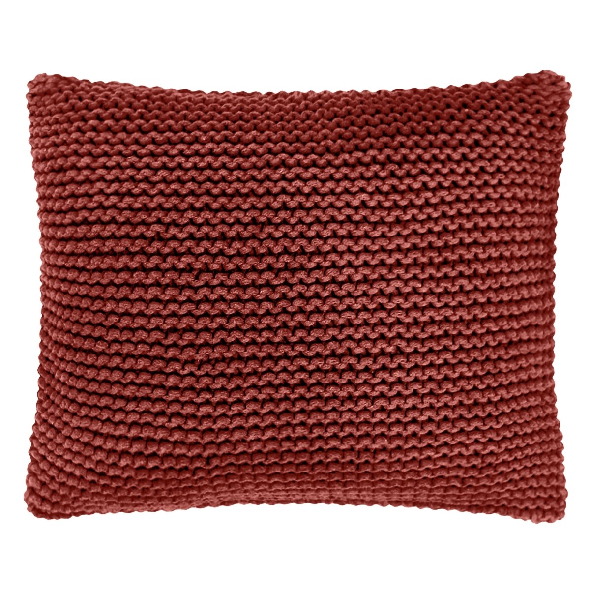 Knitted square cushion | TERRACOTTA - Zuri House
