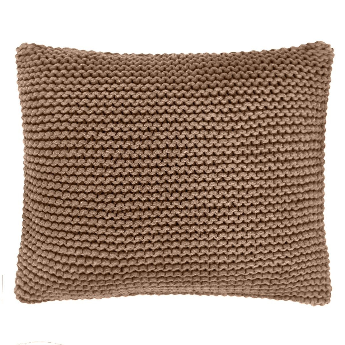 Knitted square cushion | TOFFEE - Zuri House