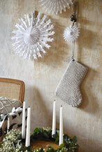 Large Crochet Christmas Stocking | OATMEAL - Zuri House