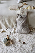 Large Crochet Christmas Stocking | OATMEAL - Zuri House