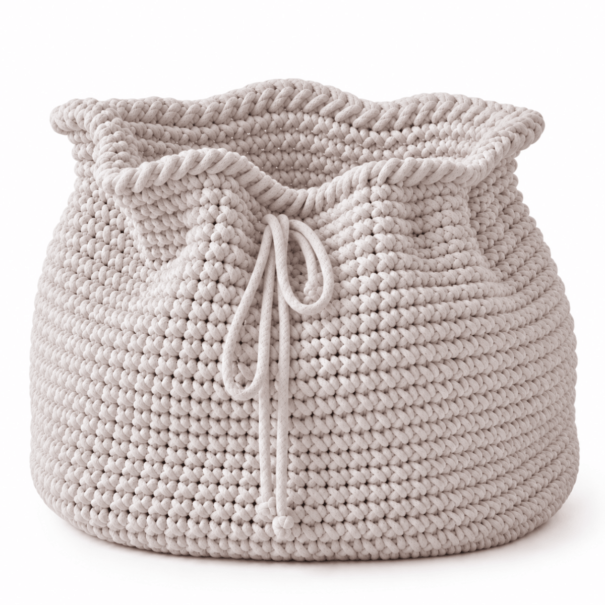 Large Crochet Santa Sack | OATMEAL - Zuri House
