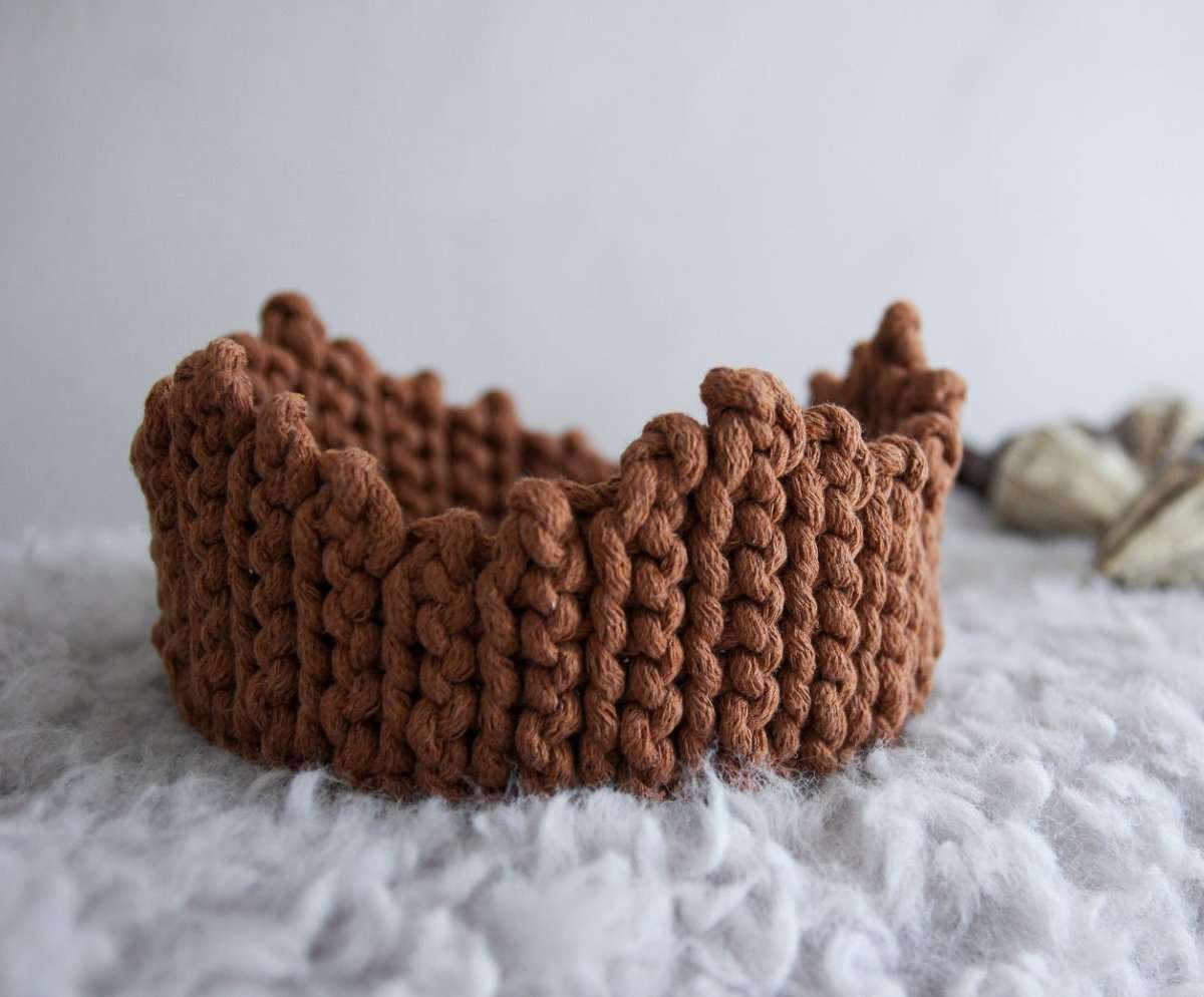 Natural cotton crown | cinnamon - Zuri House