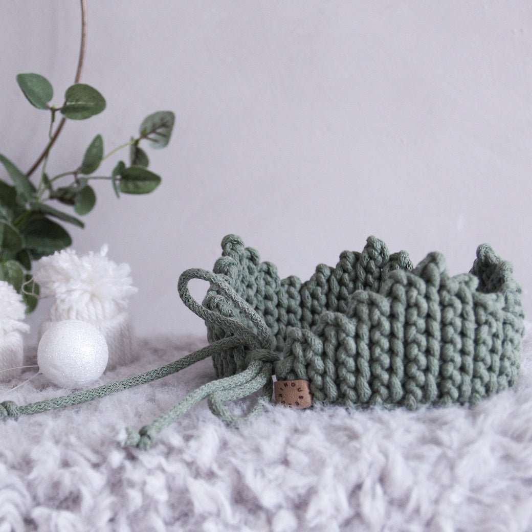 Natural cotton crown | sage - Zuri House