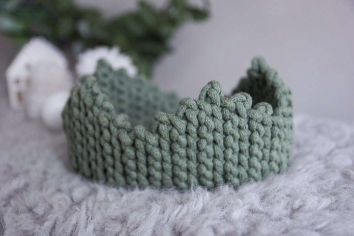 Natural cotton crown | sage - Zuri House