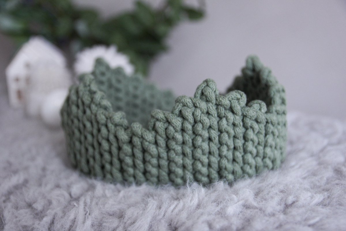 Natural cotton crown | sage - Zuri House