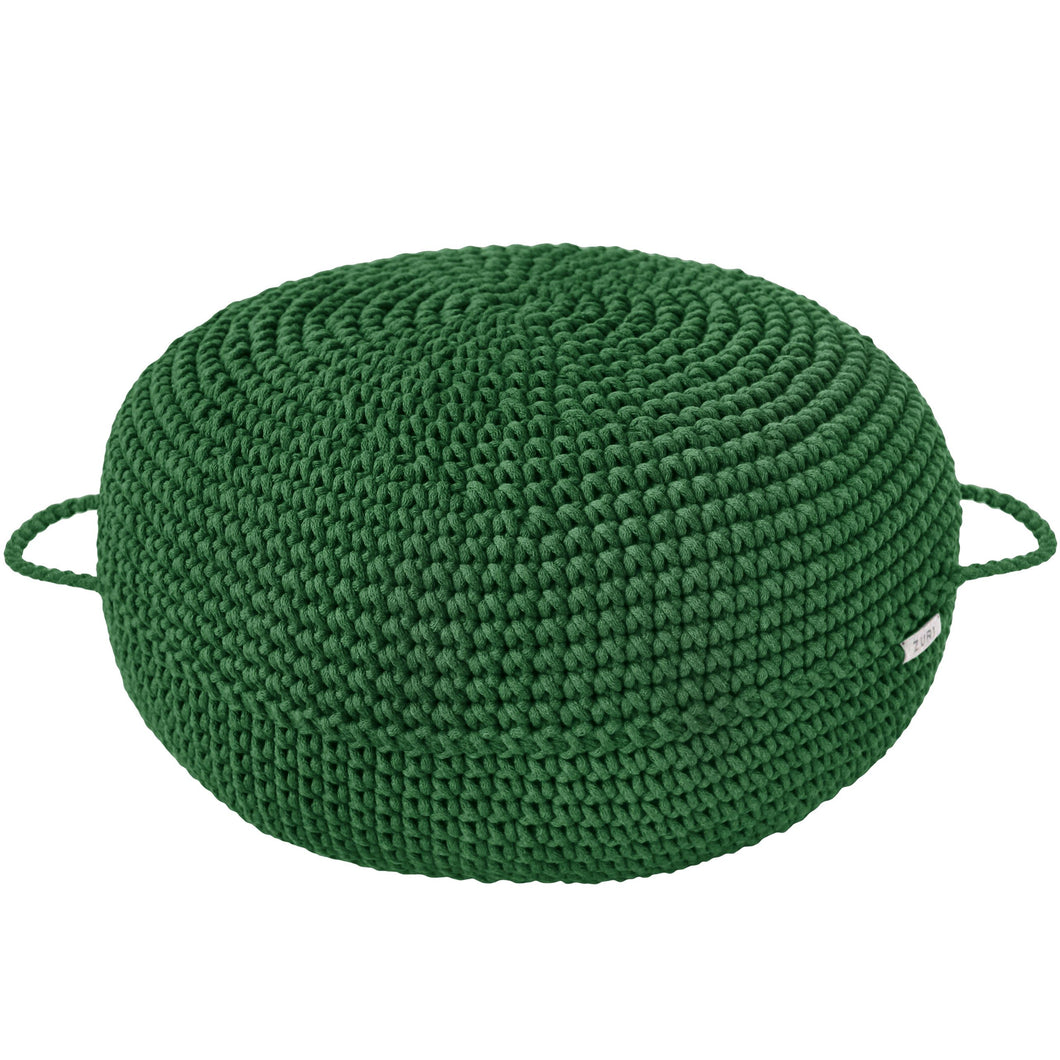 avocado crochet ottoman pouffe handmade