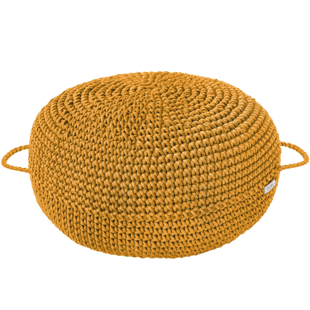 Crochet ottoman | MUSTARD