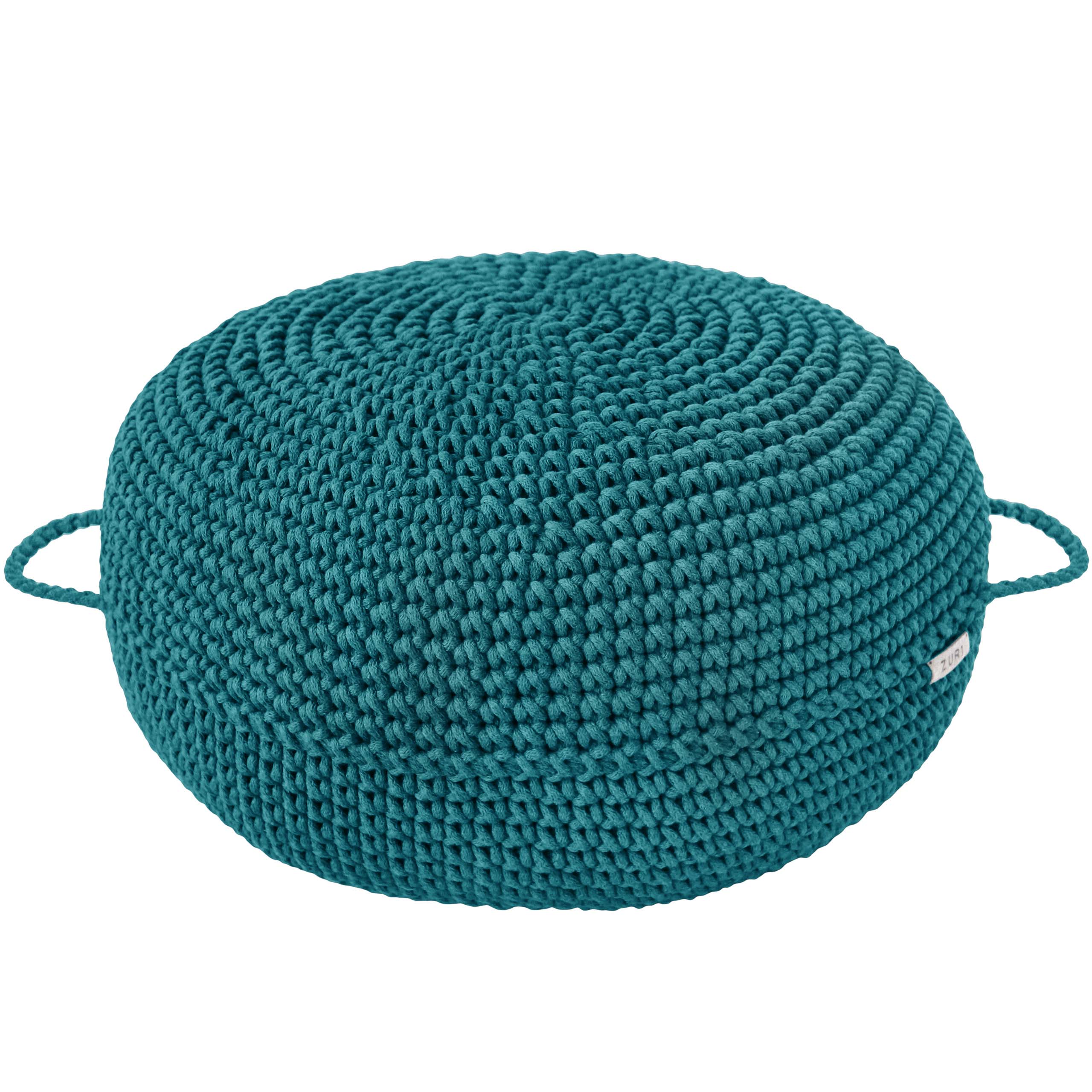 Crochet ottoman | OCEAN BLUE