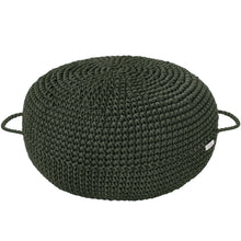 Crochet ottoman | OLIVE GREEN